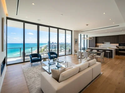 Luxury apartment listing photo uploaded through Playcode on mobile