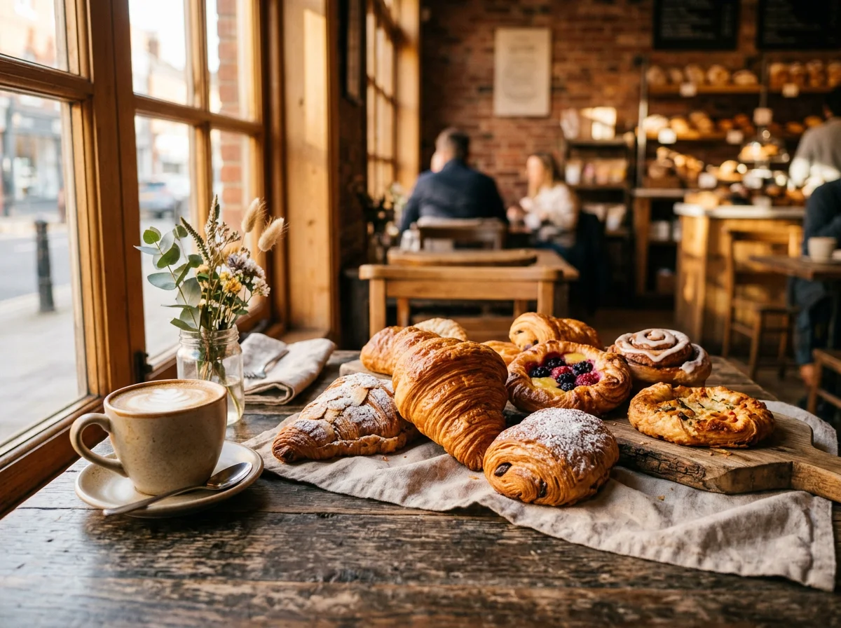 AI-generated bakery hero image - PlayCode AI website builder