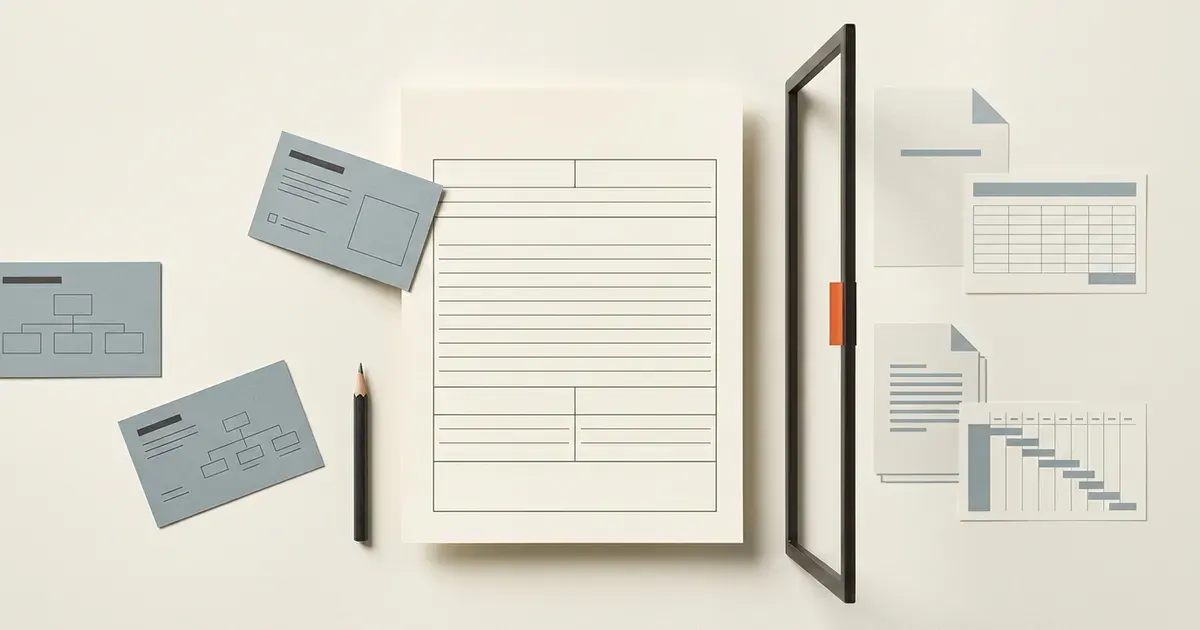 Abstract proposal sheet receiving evidence before a separate review gate and downstream planning records